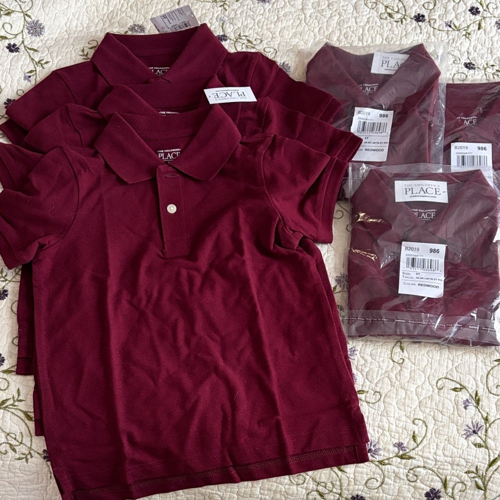The Children's Place Burgundy Polo Shirt for Kids